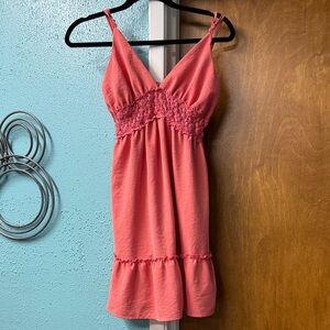 Liberty Love Coral Smocked Dress